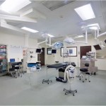 Operating Room – Surgical Equipment, LCD Screens, Power, Gas – All Suspended from Ceiling