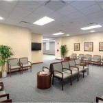 Waiting Area – In Direct View of the Reception Area, and Equipped with a Flat Screen TV, Coffee Maker